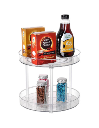 Organizador Giratorio ShelfShaper 2 Niveles 23.5 cm Claro