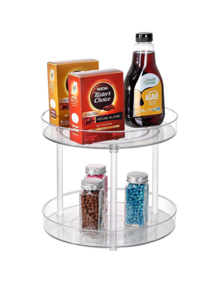 Organizador Giratorio ShelfShaper 2 Niveles 23.5 cm Claro