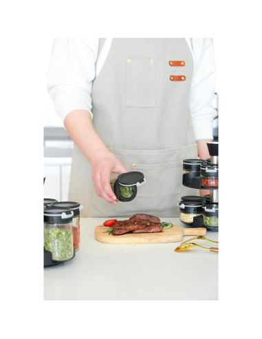 Estante de Especias Giratorio Aurakoa 2 Niveles 12 Frascos