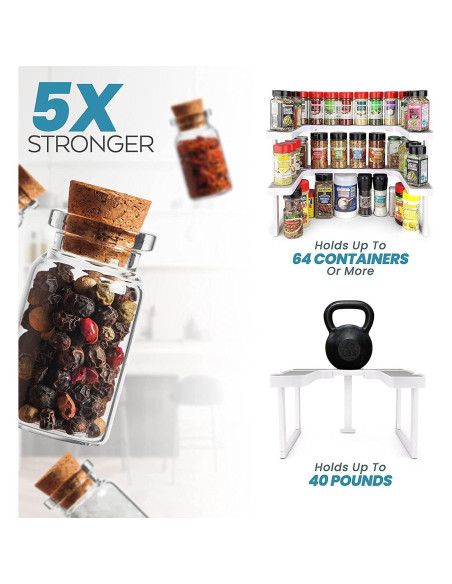 Estante Picante Deluxe - Organizador de especias 2 niveles Estante Picante Deluxe - Organizador de especias 2 niveles