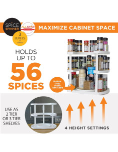Organizador de Especias Allstar Innovations Spice Spinner 3 Niveles 2