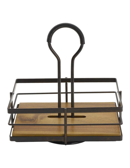 Caddy de Condimentos Rotatorio Gourmet Basics Mikasa 22cm Negro