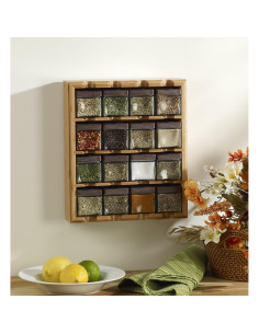 Organizador de Especias Kamenstein de Bambú 16 Tarros 2