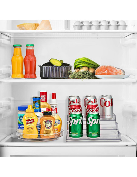 Conjunto organizador de especias Sorbus 3 niveles y Lazy Susan