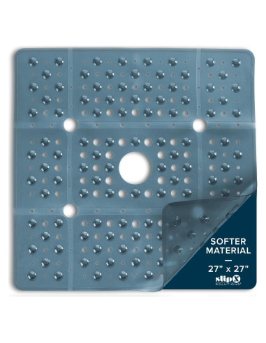 Alfombrilla de Ducha Antideslizante SlipX 68,58 cm Azul