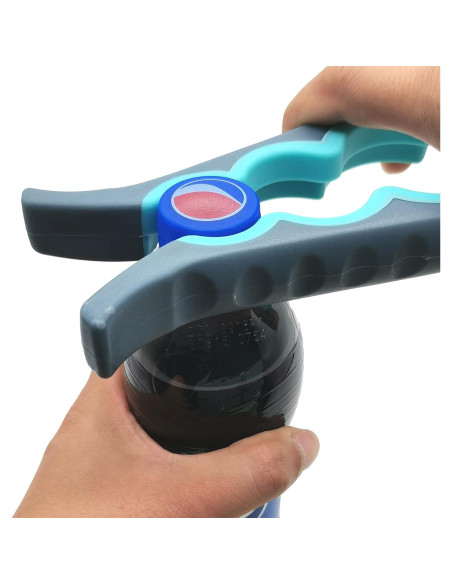 Abridor de Tarros Multifuncional Otstar 6 en 1 Azul y Gris