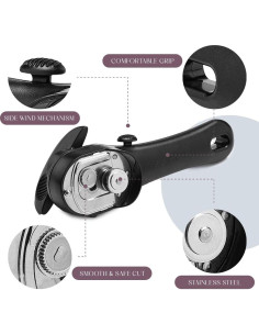 Abrelatas Manual Bellemain de Acero Inoxidable Ergonómico 2