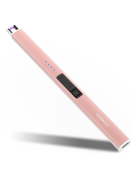 Encendedor eléctrico Vankcc VK601RG recargable USB oro rosa