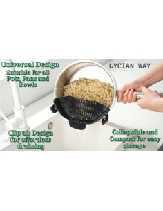 Juego de coladores de pasta y embudo LYCIAN WAY 3 piezas 2