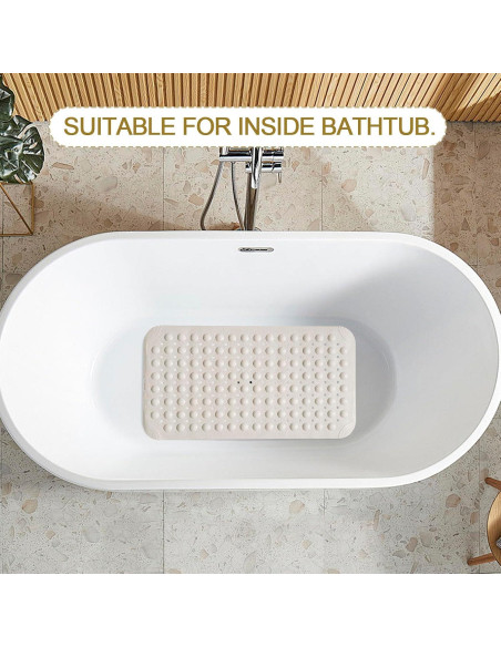 Alfombrilla Antideslizante Beige WarmSnow 69,85 x 38,1 cm