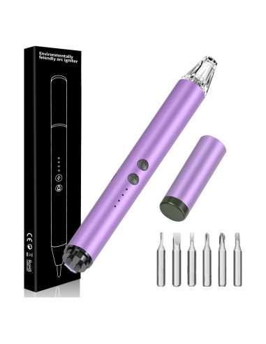 Encendedor Eléctrico Recargable MEIRUBY para Velas Púrpura