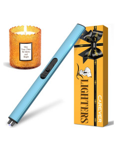 Encendedor eléctrico recargable CAREVER azul - sin llama