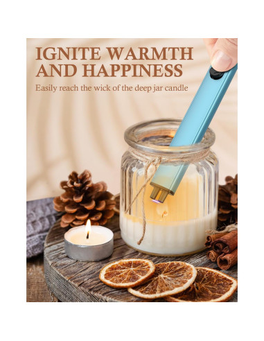 Encendedor eléctrico recargable CAREVER azul - sin llama