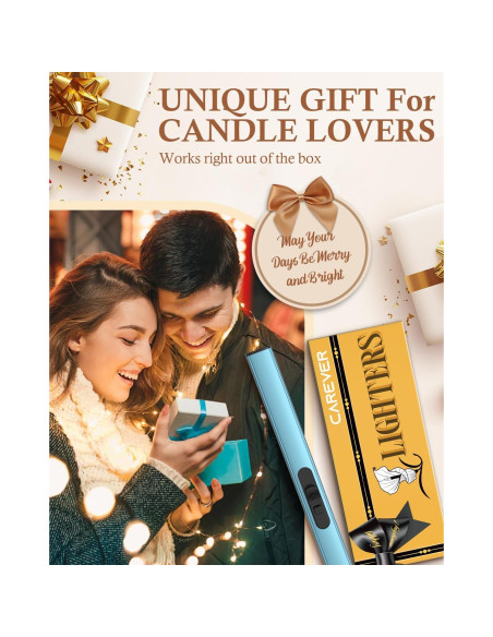 Encendedor eléctrico recargable CAREVER azul - sin llama