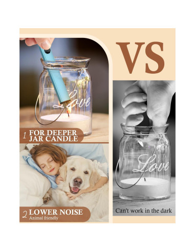 Encendedor eléctrico recargable CAREVER azul - sin llama