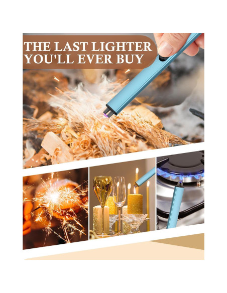 Encendedor eléctrico recargable CAREVER azul - sin llama