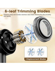 Afeitadora de Tela Eléctrica Lentorgi C-Q30 2 en 1 Recargable 2