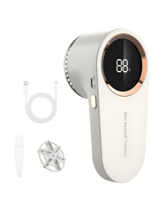 Raspador de Pelusa Eléctrico GHENGUA Blanco con Pantalla LED
