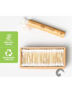 Hisopos de Algodón de Bambú EcoFox 500 Unidades Ecológicos 2