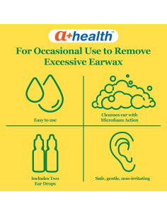 Gotas para eliminar cerumen A+ Health 6.5% - 2 botellas 15 ml 2