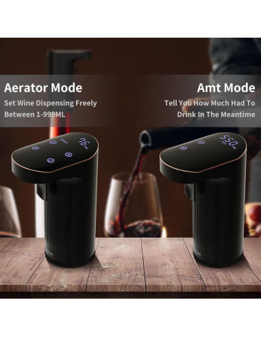 Dispensador de Vino Eléctrico JINJUNYE con Autolimpieza