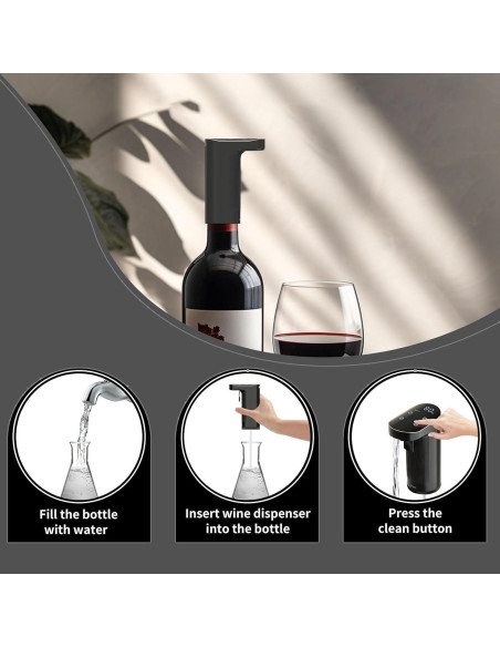 Dispensador de Vino Eléctrico JINJUNYE con Autolimpieza