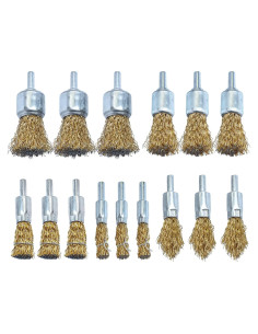 Juego de 15 Cepillos de Alambre Hiqalty 6mm para Taladro