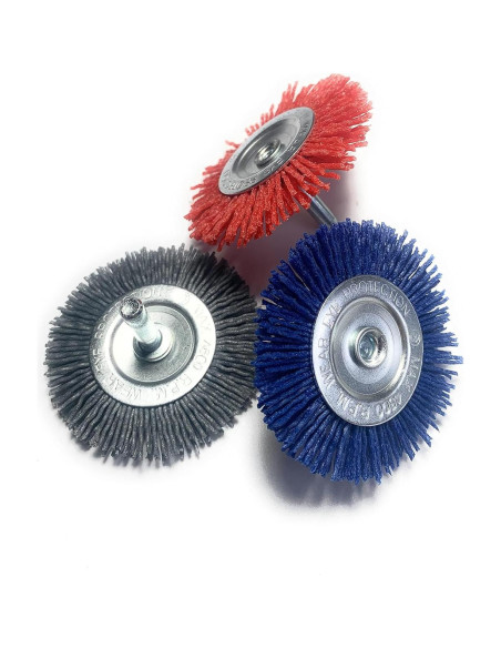 Set de cepillos abrasivos de nylon Signi 12 piezas 6,35 cm Set de cepillos abrasivos de nylon Signi 12 piezas 6,35 cm