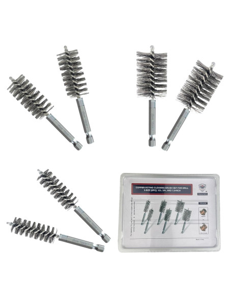 Juego de Cepillos de Limpieza 6pc Kwalitistar para Tubos