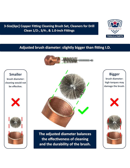 Juego de Cepillos de Limpieza 6pc Kwalitistar para Tubos