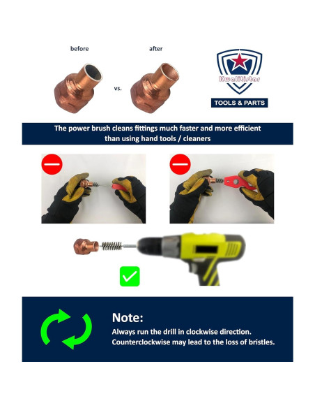 Juego de Cepillos de Limpieza 6pc Kwalitistar para Tubos