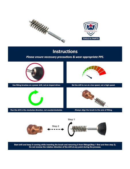 Juego de Cepillos de Limpieza 6pc Kwalitistar para Tubos