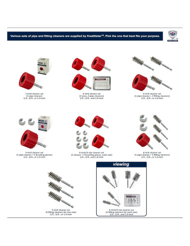 Juego de Cepillos de Limpieza 6pc Kwalitistar para Tubos