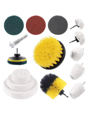 Kit de Ruedas de Pulido Glarks 14 Piezas para Taladro