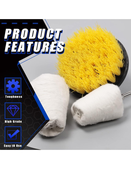 Kit de Ruedas de Pulido Glarks 14 Piezas para Taladro