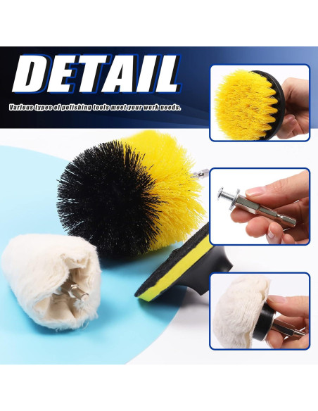 Kit de Ruedas de Pulido Glarks 14 Piezas para Taladro