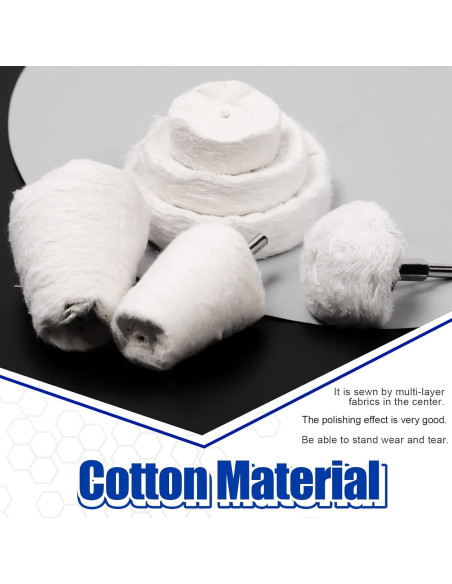 Kit de Ruedas de Pulido Glarks 14 Piezas para Taladro