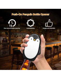 Abridor de Botellas Pingüino 2PCS Dayinkes Magnético 2