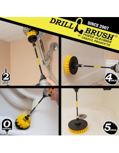 Juego de Cepillos de Limpieza para Taladro Drillbrush 5 Pzas 2