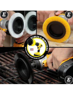 Juego de Cepillos de Limpieza Drillbrush 3 en 1 para Auto y Baño 2