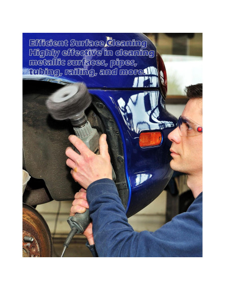 Juego de 4 Cepillos de Alambre Rocaris 3" para Taladro