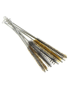 YXQ Kit de Cepillos de Tubo 12 Piezas Acero Inoxidable y Latón