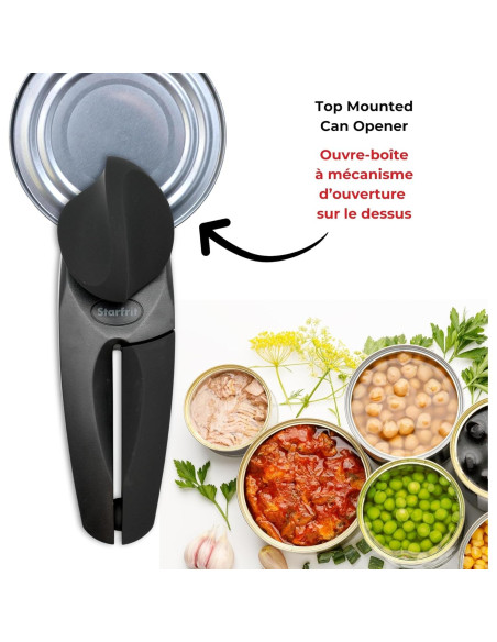 Abre Latas Starfrit MightiCan - Seguro y Ergonómico
