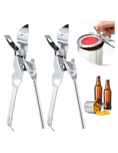 Paquete de 2 Abrelatas Manual Dunkive Acero Inoxidable 16.5 cm