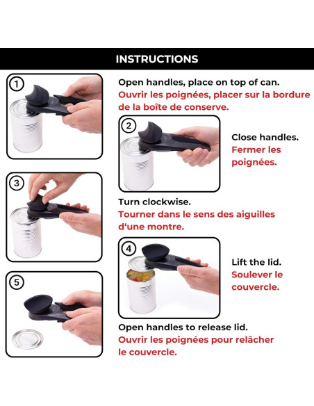 Abre Latas Starfrit MightiCan - Seguro y Ergonómico
