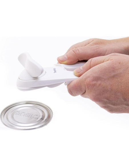 Abrelatas manual Starfrit Little Beaver - Blanco - Seguro y fácil