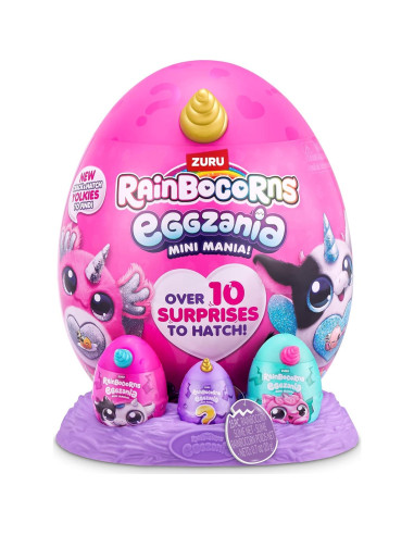 Peluche Panda Eggzania Mini Mania ZURU 408g 17.6x23.5cm