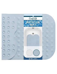 Alfombra de Baño Antideslizante ComfiLife 101x40 cm Azul