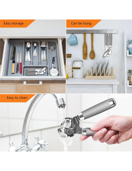 Abrelatas Manual Multifuncional OUTWAY Acero Inoxidable