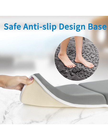 Almohadilla de Baño Bebé Gris con Almohadilla para Codos